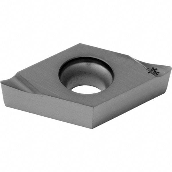 Sumitomo - DCGT21.50 RFY Grade AC5015S Carbide Turning Insert - TiAlSiN Finish, 55° Diamond, 1/4" Inscr Circle, 3/32" Thick, 0.0039" Corner Radius - Eagle Tool & Supply