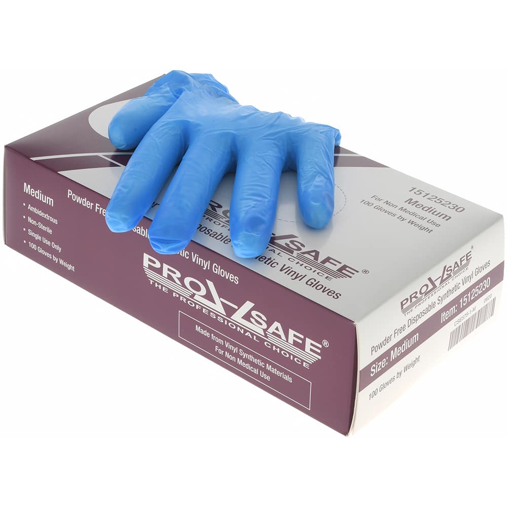 PRO-SAFE - Size M, 3 mil, Synthetic Hybrid Disposable Gloves - Eagle Tool & Supply
