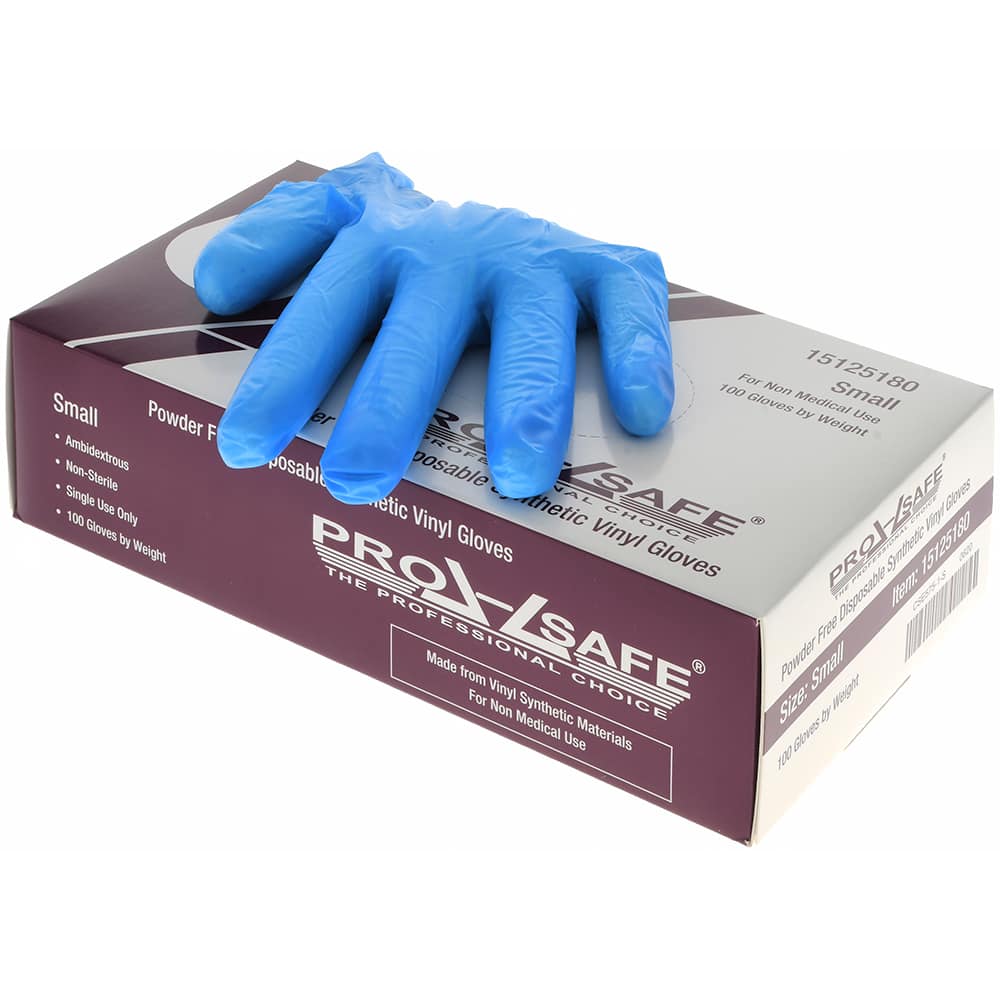 PRO-SAFE - Size S, 3 mil, Synthetic Hybrid Disposable Gloves - Eagle Tool & Supply