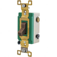 Bryant Electric - Wall & Dimmer Light Switches Switch Type: Three Way Switch Operation: Toggle - Eagle Tool & Supply