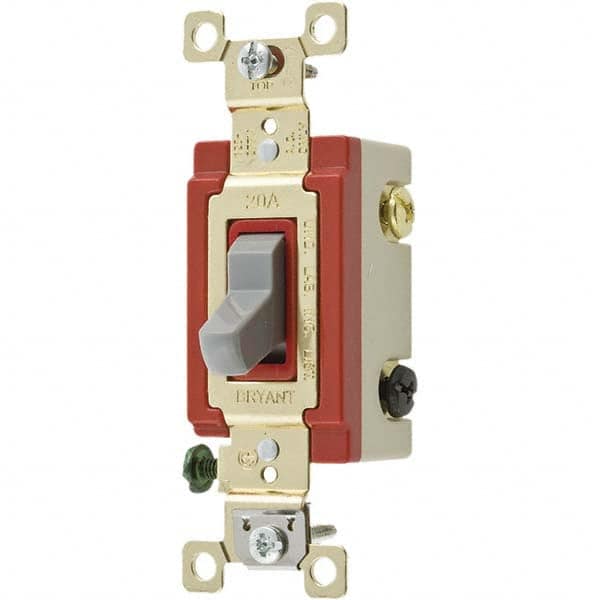 Bryant Electric - Wall & Dimmer Light Switches Switch Type: Three Way Switch Operation: Toggle - Eagle Tool & Supply