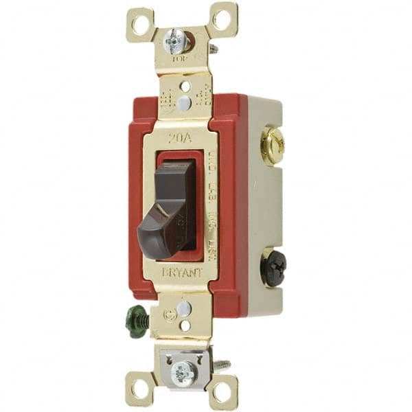 Bryant Electric - Wall & Dimmer Light Switches Switch Type: Three Way Switch Operation: Toggle - Eagle Tool & Supply