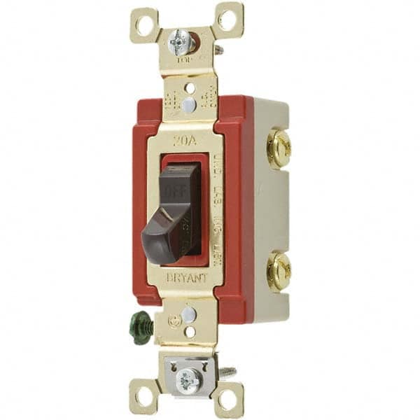 Bryant Electric - Wall & Dimmer Light Switches Switch Type: NonDimmer Switch Operation: Toggle - Eagle Tool & Supply