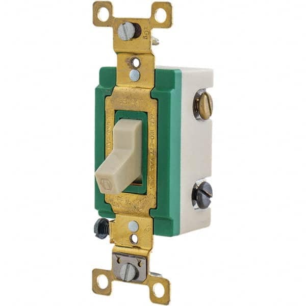 Bryant Electric - Wall & Dimmer Light Switches Switch Type: Three Way Switch Operation: Toggle - Eagle Tool & Supply