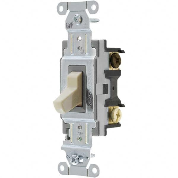 Bryant Electric - Wall & Dimmer Light Switches Switch Type: Three Way Switch Operation: Toggle - Eagle Tool & Supply