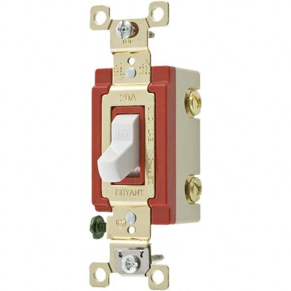 Bryant Electric - Wall & Dimmer Light Switches Switch Type: NonDimmer Switch Operation: Toggle - Eagle Tool & Supply