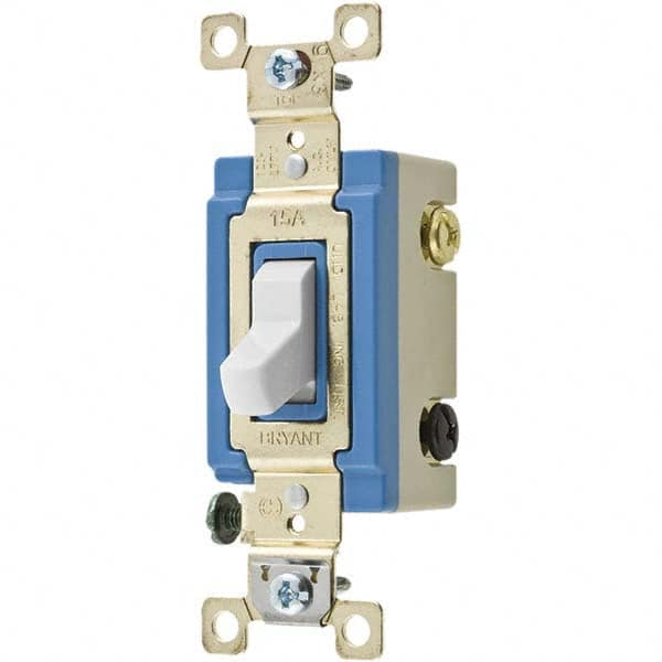 Bryant Electric - Wall & Dimmer Light Switches Switch Type: Three Way Switch Operation: Toggle - Eagle Tool & Supply