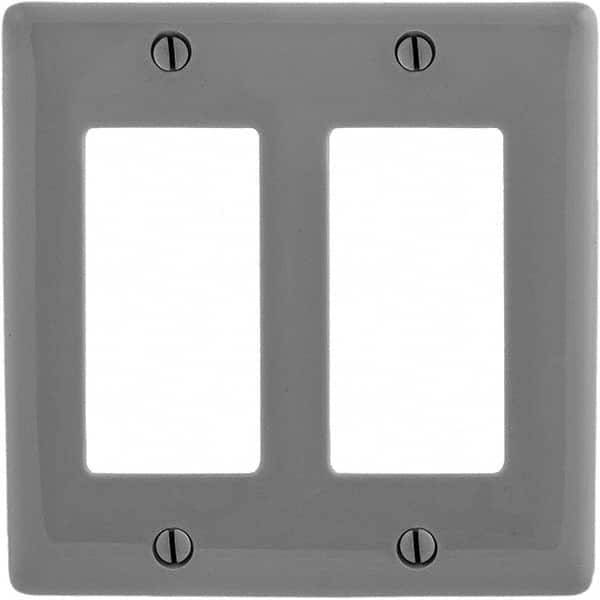 Bryant Electric - Wall Plates Wall Plate Type: Outlet Wall Plates Color: Gray - Eagle Tool & Supply