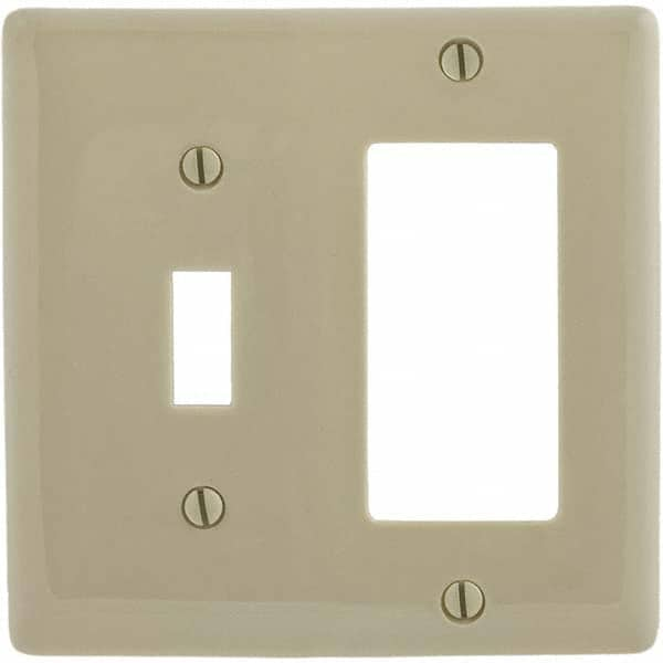 Bryant Electric - Wall Plates Wall Plate Type: Combination Wall Plates Color: Ivory - Eagle Tool & Supply