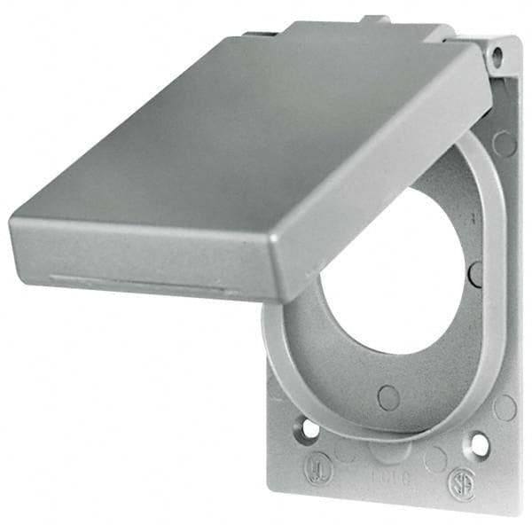 Bryant Electric - Weatherproof Box Covers Cover Shape: Rectangle Number of Holes in Outlet: 1 - Eagle Tool & Supply