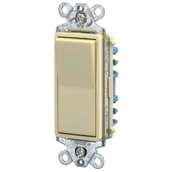 Bryant Electric - Wall & Dimmer Light Switches Switch Type: Three Way Switch Operation: Rocker - Eagle Tool & Supply