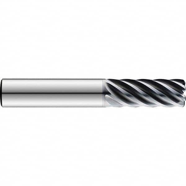SGS - 12mm Diam 7 Flute Solid Carbide 1mm Corner Radius End Mill - Eagle Tool & Supply