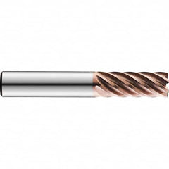 SGS - 8mm, 20mm LOC, 8mm Shank Diam, 75mm, 7 Flute Solid Carbide Square End Mill - Eagle Tool & Supply