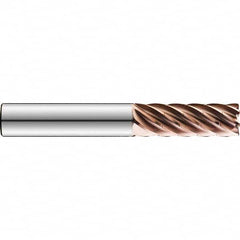 SGS - 3/8", 15/16" LOC, 3/8" Shank Diam, 3" OAL, 7 Flute Solid Carbide Square End Mill - Eagle Tool & Supply