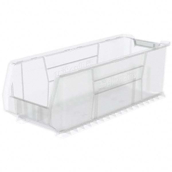 Plastic Hopper Stacking Bin: Clear