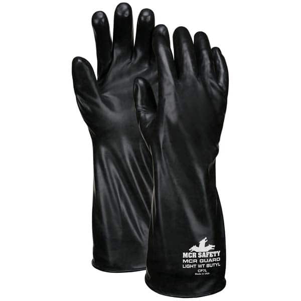 MCR Safety - Chemical Resistant Gloves Material: Butyl Numeric Size: 7 - Eagle Tool & Supply