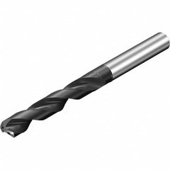 Sandvik Coromant - 9.92mm 140° Spiral Flute Solid Carbide Screw Machine Drill Bit - Eagle Tool & Supply