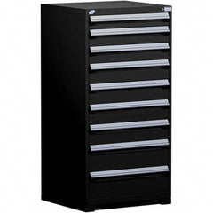 Rousseau Metal - 9 Drawer Black Steel Modular Storage Cabinet - Eagle Tool & Supply
