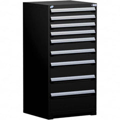 Rousseau Metal - 9 Drawer Black Steel Modular Storage Cabinet - Eagle Tool & Supply
