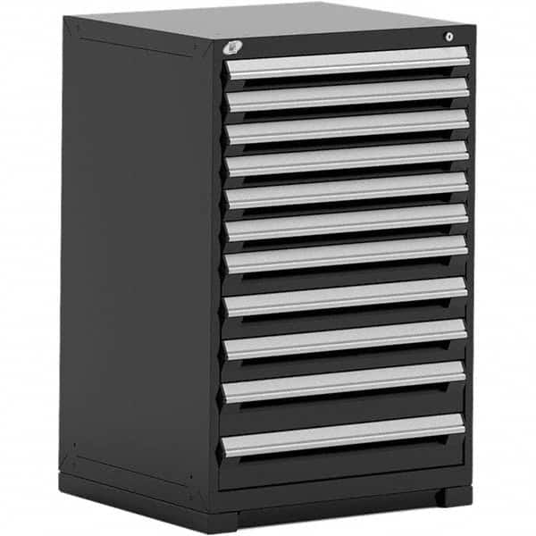 Rousseau Metal - 11 Drawer Black Steel Modular Storage Cabinet - Eagle Tool & Supply