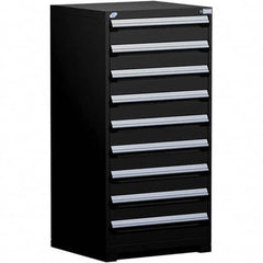Rousseau Metal - 9 Drawer Black Steel Modular Storage Cabinet - Eagle Tool & Supply