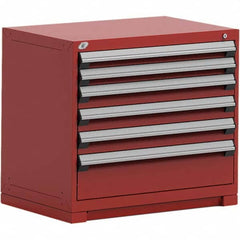 Rousseau Metal - 6 Drawer Flame Red Steel Modular Storage Cabinet - Eagle Tool & Supply