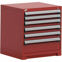 Rousseau Metal - 6 Drawer Flame Red Steel Modular Storage Cabinet - Eagle Tool & Supply