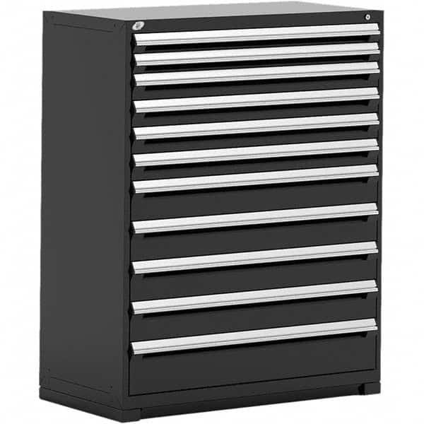 Rousseau Metal - 11 Drawer Black Steel Modular Storage Cabinet - Eagle Tool & Supply