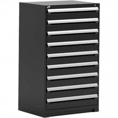 Rousseau Metal - 9 Drawer Black Steel Modular Storage Cabinet - Eagle Tool & Supply