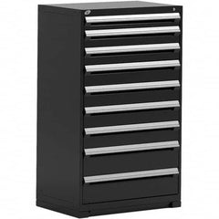 Rousseau Metal - 9 Drawer Black Steel Modular Storage Cabinet - Eagle Tool & Supply