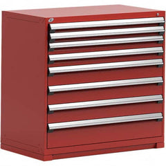 Rousseau Metal - 8 Drawer Flame Red Steel Modular Storage Cabinet - Eagle Tool & Supply