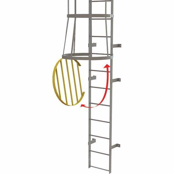 TRI-ARC - Ladder Accessories Type: Door For Use With: Tri-Arc Fixed Yellow Steel Cage Ladders - Eagle Tool & Supply