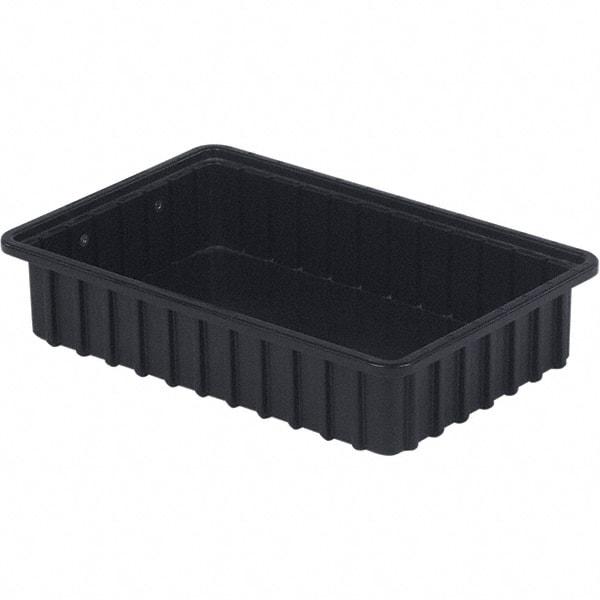 LEWISBins+ - 10-7/8" Wide x 3-1/2" High, Black Bin Divider Box - Use with DV1035 Short - Eagle Tool & Supply