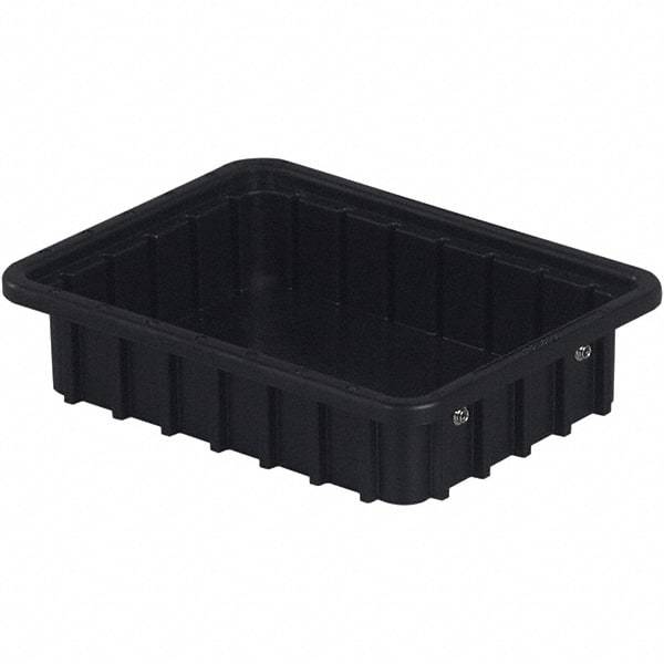 LEWISBins+ - 8-3/8" Wide x 2-1/2" High, Black Bin Divider Box - Use with DV0825 Short, DV1025 Long - Eagle Tool & Supply