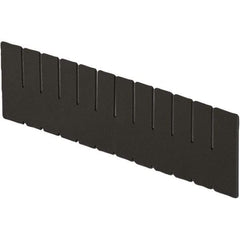 LEWISBins+ - 15" High, Black Bin Divider - Use with DC3060, Short Side Measures 5.4" Tall - Eagle Tool & Supply