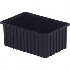 LEWISBins+ - 10-7/8" Wide x 8" High, Black Bin Divider Box - Use with DV1080 Short, DV1680 Long - Eagle Tool & Supply