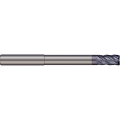 Micro 100 - Corner Radius & Corner Chamfer End Mills; Mill Diameter (Inch): 3/8 ; Mill Diameter (Decimal Inch): 0.3750 ; End Type: Corner Radius ; Corner Radius (mm): 0.50 ; Corner Radius (Decimal Inch): 0.0200 ; Number of Flutes: 5 - Exact Industrial Supply