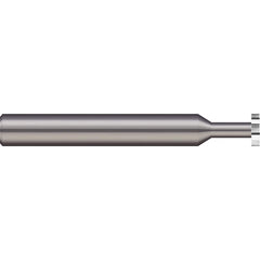 Micro 100 - 1/8" Cut Diam, 0.045" Cut Width, 1/8" Shank, Straight-Tooth Woodruff Keyseat Cutter - Exact Industrial Supply