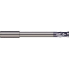 Micro 100 - Square End Mills; Mill Diameter (mm): 6.00 ; Mill Diameter (Decimal Inch): 0.2362 ; Length of Cut (mm): 12.0000 ; Length of Cut (Decimal Inch): 0.4724 ; Material: Solid Carbide ; Finish/Coating: AlTiN - Exact Industrial Supply