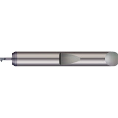 Micro 100 - Single Point Threading Tools; Thread Type: Internal ; Material: Solid Carbide ; Profile Angle: 60 ; Threading Diameter (Decimal Inch): 0.0350 ; Threading Diameter (mm): 0.90 ; Cutting Depth (Decimal Inch): 0.0750 - Exact Industrial Supply