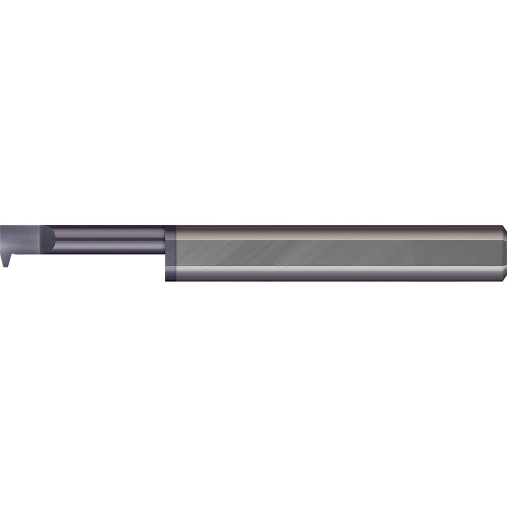 Micro 100 - Single Point Threading Tools; Thread Type: ACME Internal ; Material: Solid Carbide ; Profile Angle: 29 ; Threading Diameter (Decimal Inch): 0.2350 ; Cutting Depth (Decimal Inch): 1.7500 ; Maximum Threads Per Inch: 14 - Exact Industrial Supply