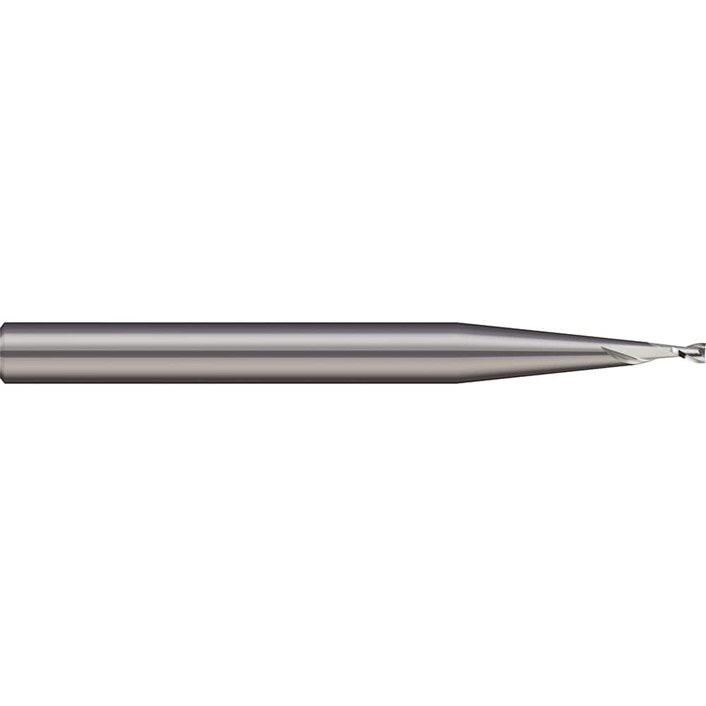 Micro 100 - Square End Mills; Mill Diameter (mm): 0.90 ; Mill Diameter (Decimal Inch): 0.0350 ; Length of Cut (Decimal Inch): 0.1050 ; Material: Solid Carbide ; Finish/Coating: Uncoated ; Shank Diameter (Inch): 1/8 - Exact Industrial Supply