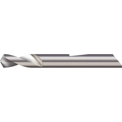 Micro 100 - 0.025" Body Diam, 90°, 1-1/2" OAL, 2-Flute Solid Carbide Spotting Drill - Exact Industrial Supply