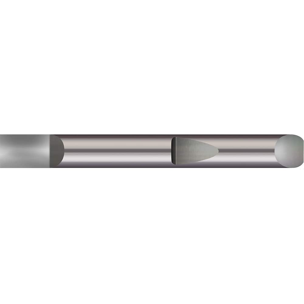 Micro 100 - Tool Bit Blanks; Material: Solid Carbide ; End Shape: Half Round ; Width/Diameter (Inch): 3/8 ; Overall Length (Inch): 4 - Exact Industrial Supply