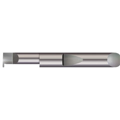 Micro 100 - Grooving Tools; Grooving Tool Type: Full Radius ; Material: Solid Carbide ; Shank Diameter (Decimal Inch): 0.2500 ; Shank Diameter (Inch): 1/4 ; Groove Width (Decimal Inch): 0.0250 ; Projection (Decimal Inch): 0.0500 - Exact Industrial Supply