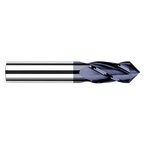 1.0000″ (1″) Cutter Diameter × 2.0000″ (2″) Length of Cut × 90° included Carbide Drill/End Mill, 4 Flutes, AlTiN Coated - Exact Industrial Supply