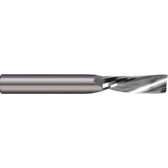 Micro 100 - 0.2188" Diam RH Solid Carbide 1-Flute Single Edge Downcut Spiral Router Bit - Exact Industrial Supply