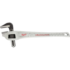 Pipe Wrench: 18″ OAL, Aluminum 2-1/2″ Max Pipe Capacity