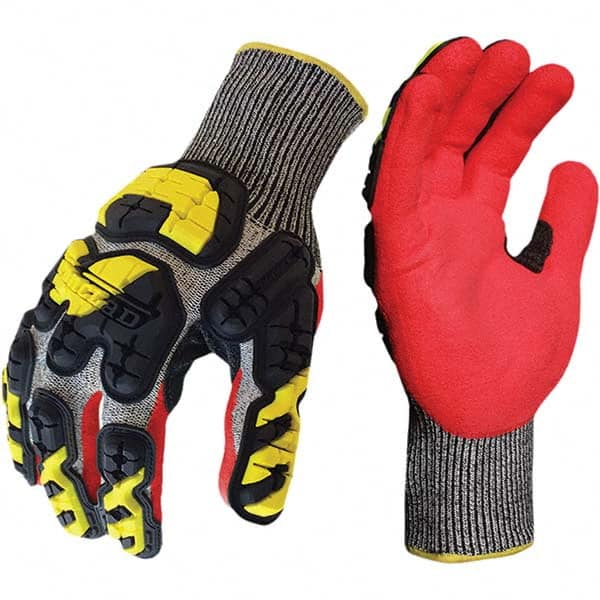 ironCLAD - Size S (7), ANSI Cut Lvl A3, Puncture Lvl 4, Abrasion Lvl 4, Nitrile Coated Cut Resistant Gloves - Eagle Tool & Supply