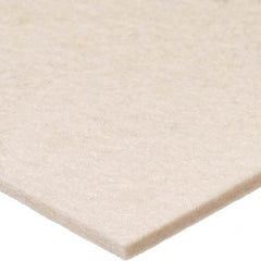 36 x 12 x 1/2″ White Pressed Wool Felt Sheet Plain Backing, 500 psi Tensile Strength, 8 Lb/Sq Yd, SAE Grade F-1